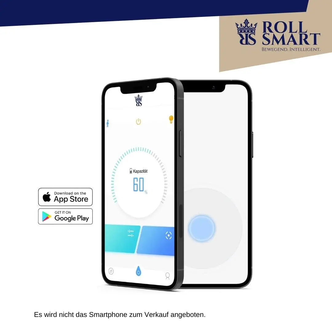 Roll smart® robooter elektrorollstuhl handsteuerung app